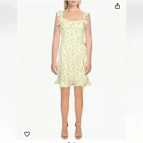 BCBGeneration Floral flutter sleeve sundress sz 16 - Picture 6 of 7